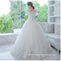 Guangzhou Online Kurzarm Appliqued Brautkleid Brautkleider
